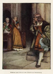 Walther and Eva at the Church at Nuremberg